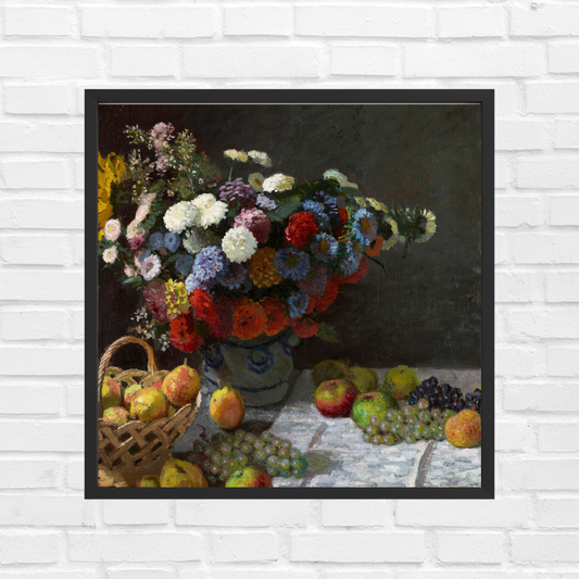 Still Life with Flowers and Fruit (1869) by Claude Monet. - Think Big Dream Big Publishing