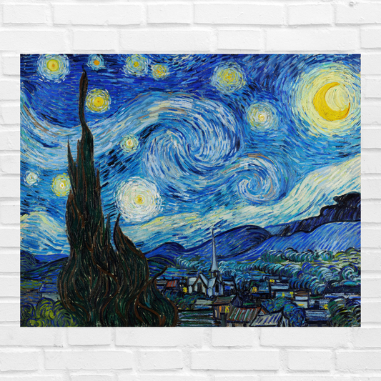 The Starry Night (1889) by Vincent Van Gogh - Think Big Dream Big Publishing