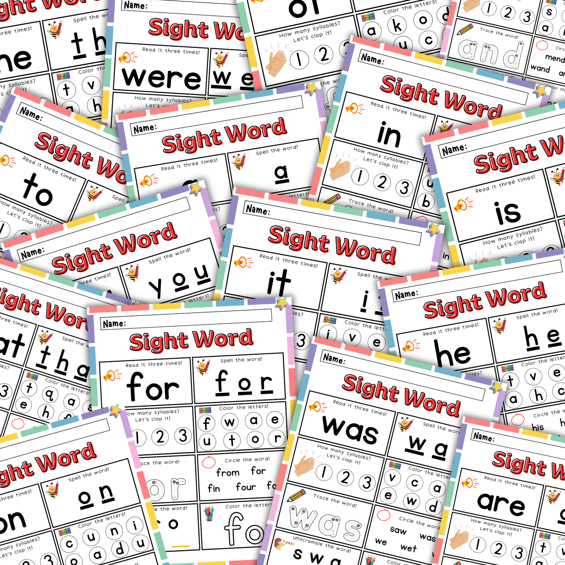 sight words, etsy, etsy downloads, sight words games, sight words list, sight words worksheets, sight words for first grade, sight words for kindergarten, sight words plr, plr content, plr bundle, plr templates, sight words bundle, plr canva templates, canva templates