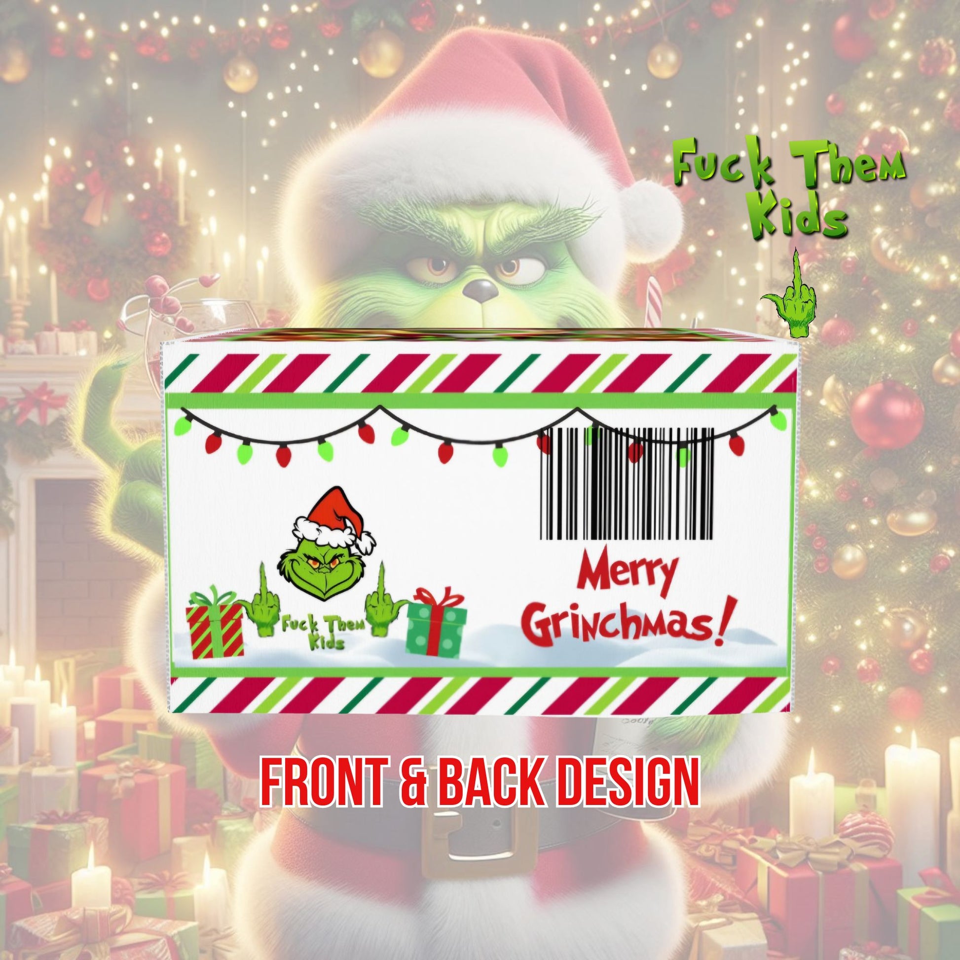 grinch, the grinch, grinchmas box, fuck them kids, funny gift box, christmas ideas, etsy, etsy download, merry grinchmas, grinch box, grinchmas eve, grinchmas eve box