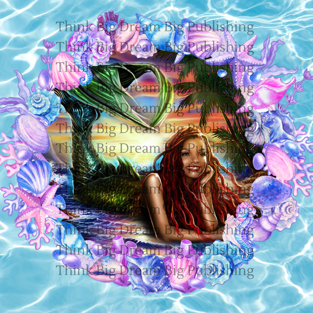 The Little Mermaid 2023 SVG Bundle | Disney Little Mermaid | Black Mermaid PNG | Black Girl Magic, | Black Girl Mermaid | Instant Download - Think Big Dream Big Publishing