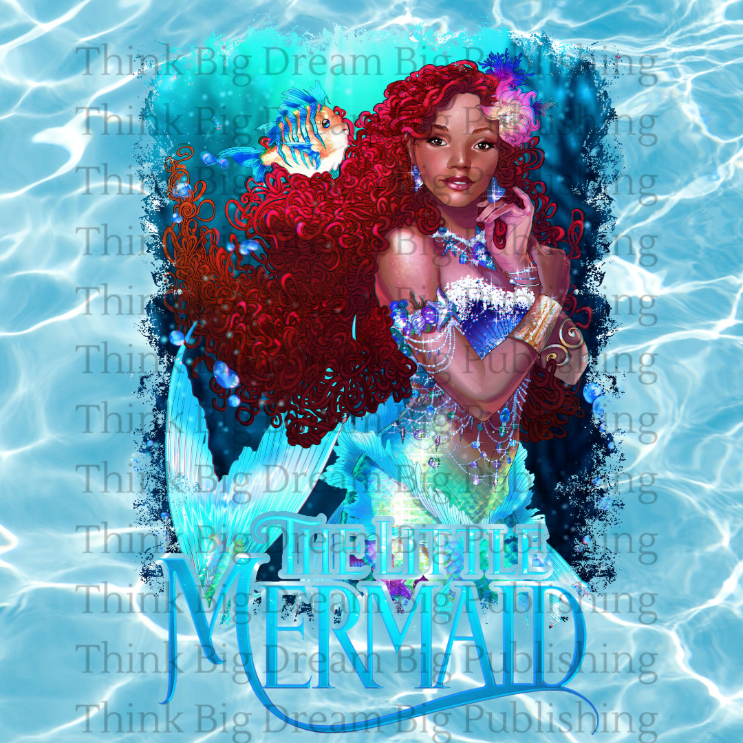 The Little Mermaid 2023 SVG Bundle | Disney Little Mermaid | Black Mermaid PNG | Black Girl Magic, | Black Girl Mermaid | Instant Download - Think Big Dream Big Publishing