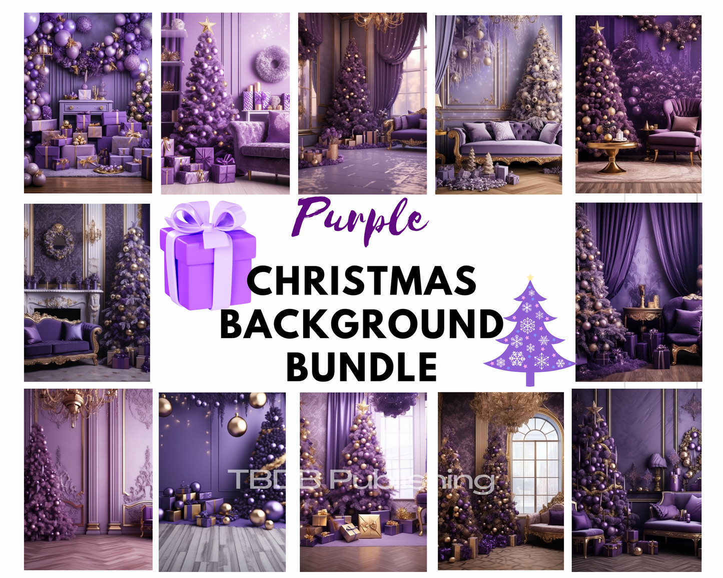 etsy digital products, etsy digital downloads, tumbler wrap designs, etsy sublimation designs, Christmas digital backdrop, Christmas digital background, Christmas overlay, Christmas background, Christmas photo ideas, Christmas photo backdrop, Christmas photos, pink Christmas, purple Christmas tree, Christmas overlay bundle, purple christmas tree