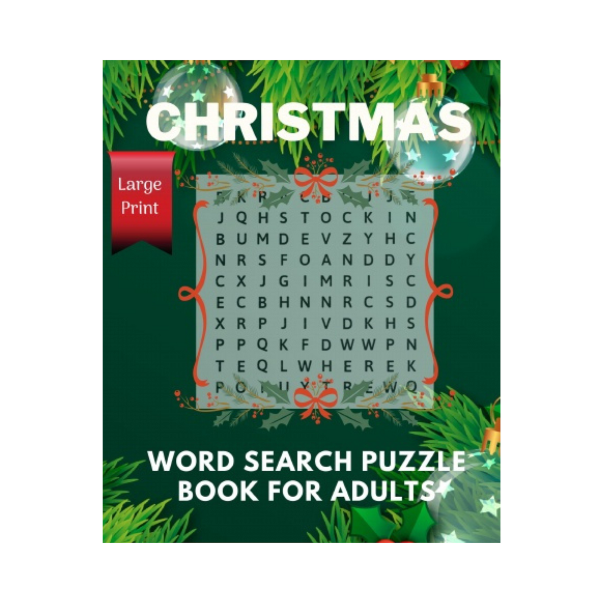 Christmas Word Search Large Print: Christmas Themed Word Find Puzzle Book for Adults and Teens - Think Big Dream Big Publishing