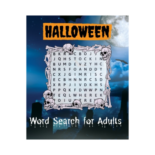 Halloween Word Search Puzzle Book for Adults and Teens Large Print: Halloween Themed Word Find Activity Book - Think Big Dream Big Publishing
